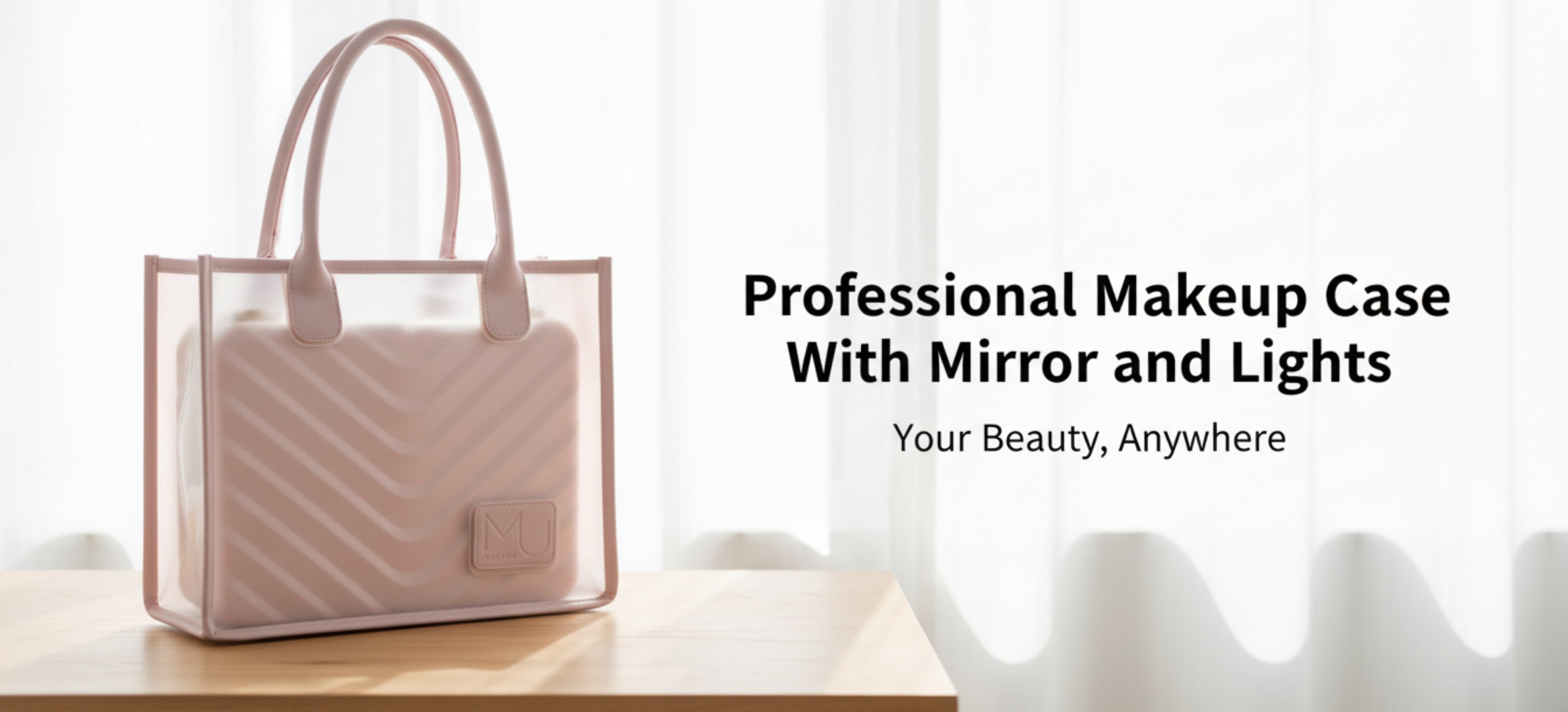 Professional Makeup Case With Mirror and Lights