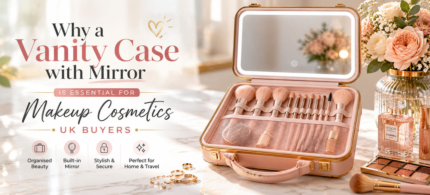 Why a Vanity Case with Mirror Is Essential for Makeup Cosmetics UK Buyers